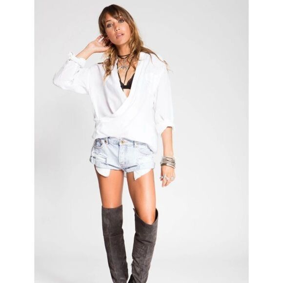 STILLWATER The X Front Blouse NWT Sz Med - Picture 4 of 4